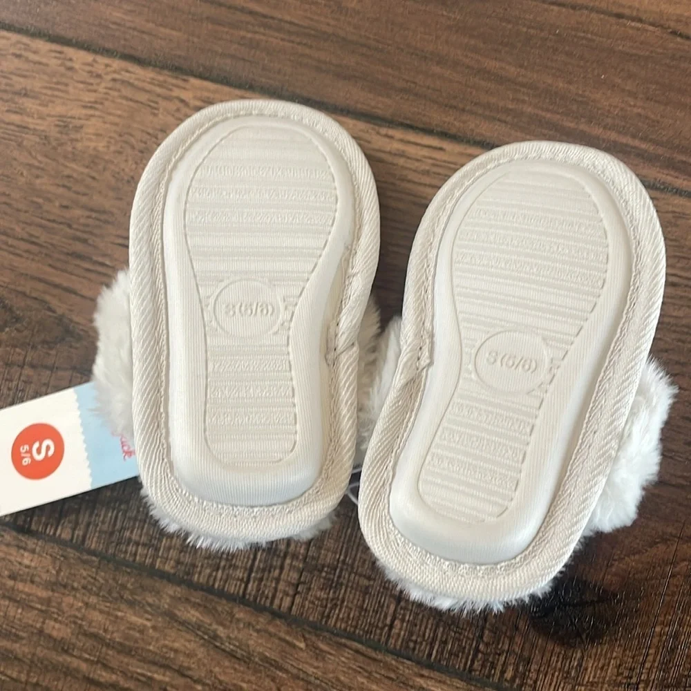 Cat & Jack Silver Kids Shoes with Faux Fur